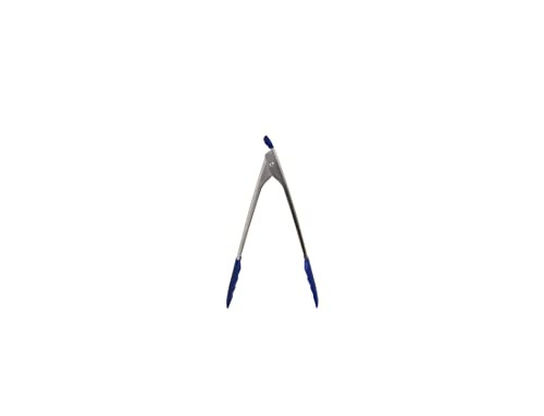 Get It Right Stainless Steel Locking Tongs (Navy / Ultimate - 13in)