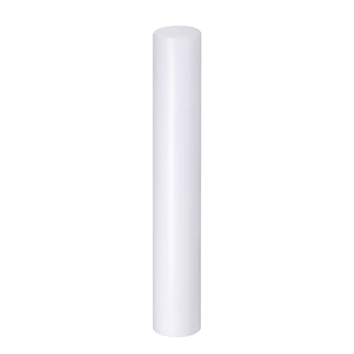 Acrylic Clay Roller 6 Inch x 1 Inch Solid Non (White / 6 Inch x 1 Inch)