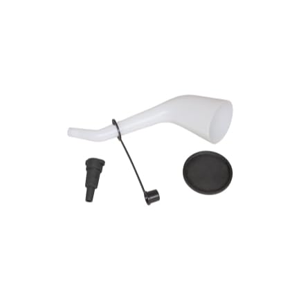 18232 Offset Funnel with Cap & Lid Black (Offset Funnel with Cap & Lid)
