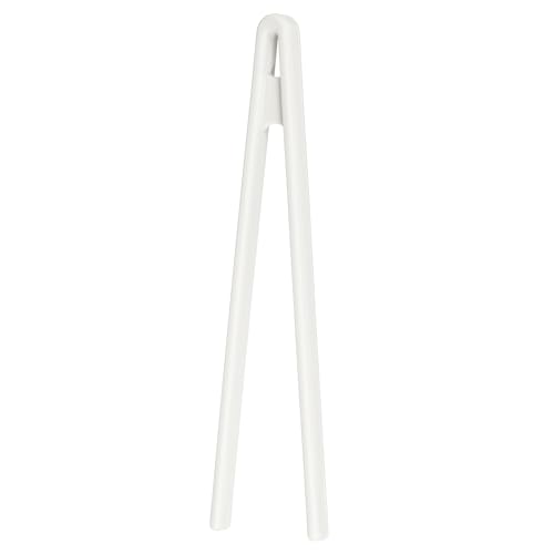 8.7" Silicone Toast Tongs (White / 8.7")