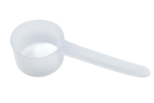 1/4 Cup (4 Tablespoon | 2 Oz. | 60 mL) Long Handle Plastic Measuring Scoop for Coffee, Protein Powder, Pet Food, Spices, Grains, Dry Goods – Food-Grade BPA-Free (Pack of 1) (60 mL | 1/4 Cup | 4 Tablespoon | 2 Oz.)