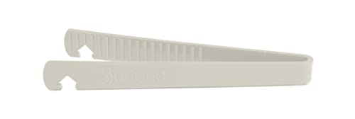 Toaster Tongs With Oven Rack Hook (Ivory)
