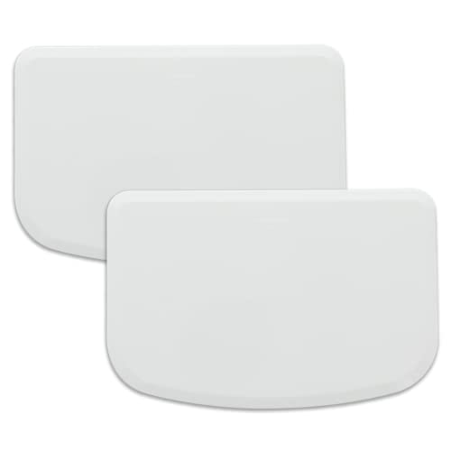 Plastic Bench Scraper for Baking (2 White)