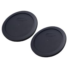 7201-PC (4-Cup) Black Replacement Lids (2-Pack) - Made in USA (Black)
