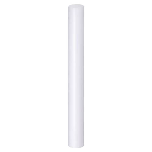 Acrylic Clay Roller 9 Inch x 1 Inch Solid Non (White / 9 Inch x 1 Inch)