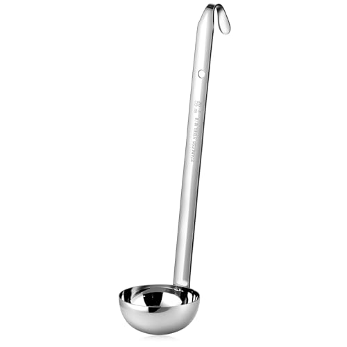 1 Pieces Stainless Steel Ladles with Pouring Rim Long Handle (2 oz)