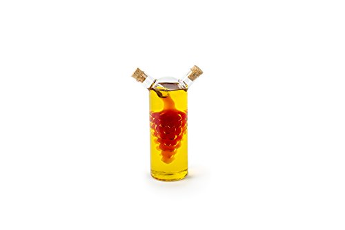 7050 Run Grape Motif Oil and Vinegar Cruet Dispenser Bottle (Grape Motif)
