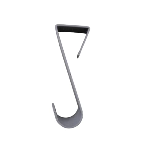 Over-The-Door Hanger Hook Set – 4-Pack of 4.5 in., Plastic Over-The-Door Hangers & Over-The-Door Hooks – Over-Door Hooks for Hanging Clothes & Towels (Gray) (Gray)