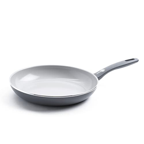 Dover Healthy Ceramic Nonstick (12" Frying Pan Skillet without Spatula / Gray)