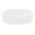 FS2 2.5Qt Oval French White Ceramic Casserole Dish