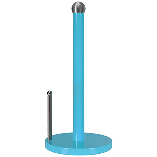 Paper Towel Holder Countertop with Weighted Base (Turquoise)