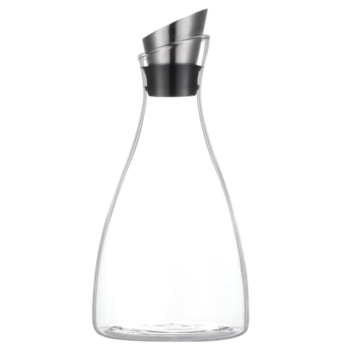 50 Oz Borosilicate Glass carafe with Lid 1.5 Liter Glass Pitcher (50 Ounces)