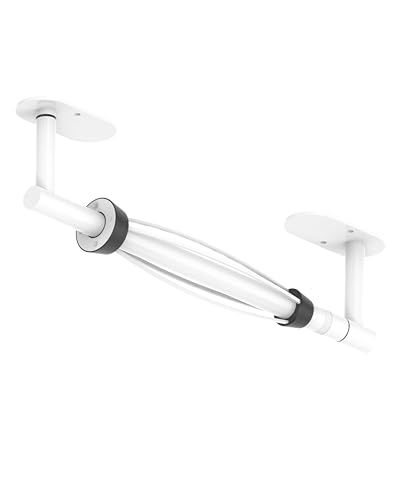 Paper Towel Holder Under Cabinet One Hand Operable (White)