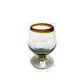 Amber Rim 4 oz Small Cognac Glasses (4 oz Small Cognac)