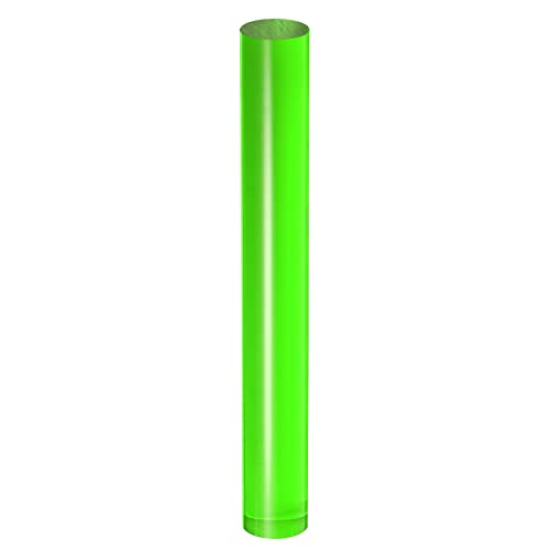 Acrylic Clay Roller 8 Inch x 1 Inch Solid Non (Green / 8 Inch x 1 Inch)