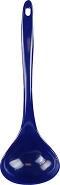 Melamine Soup Ladle Kitchen Utensil (10.5 inch Long, One Piece / Indigo)