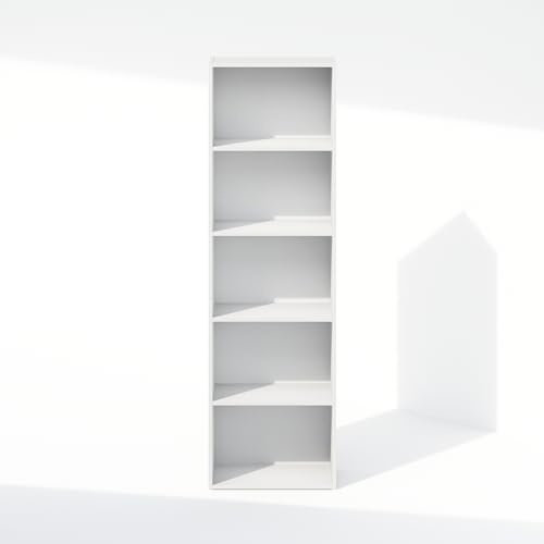 Reed Closet Organizers and Storage (White / 5-Tier, 15.8"W)