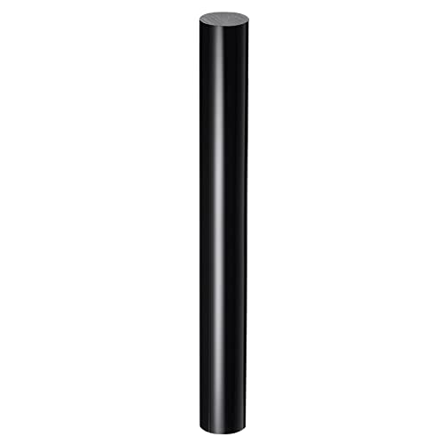 Acrylic Clay Roller 9 Inch x 1 Inch Solid Non (Black / 9 Inch x 1 Inch)