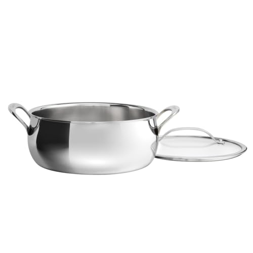 PureClad™ Triple Ply Stainless Steel 4.5 Qt. Dutch Oven w (4.5 Quart Dutch Oven)