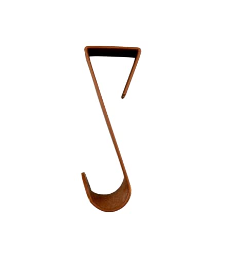 Over-The-Door Hanger Hook Set – 4-Pack of 4.5 in., Plastic Over-The-Door Hangers & Over-The-Door Hooks – Over-Door Hooks for Hanging Clothes & Towels (Brown) (Brown)