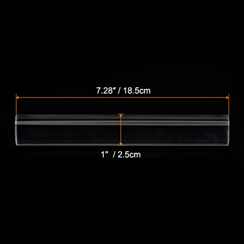 Acrylic Clay Roller 7.28 Inch x 1 Inch Solid Non (Transparent / 7.28 Inch x 1 Inch)