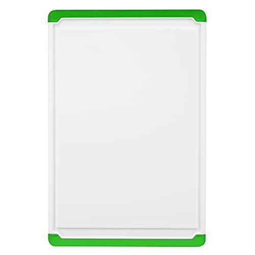 Large Plastic Cutting Board for Kitchen (Green)