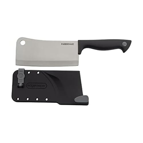 Edgekeeper 6 Inch Cleaver Knife with Self (Black/Gray / 6" / Cleaver)