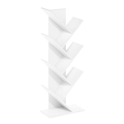 Tree Book Shelf (White / 7-Tier Tree Bookcase)