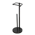Toilet Paper Holder Stand (Oil Rubbed Bronze / Free Standing With Storage)