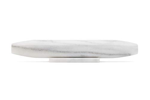 Marble French Rolling Pin and Base (2 x 12 x 2 inches / White)