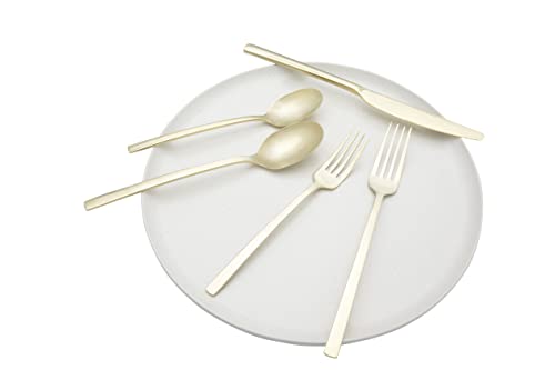 Beacon Champagne Satin 20 (Champagne Satin / 20-Piece Flatware Set)