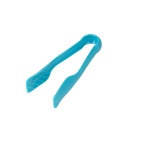 3 Piece Plastic Tong Set (Dark Blue, Blue, Teal)