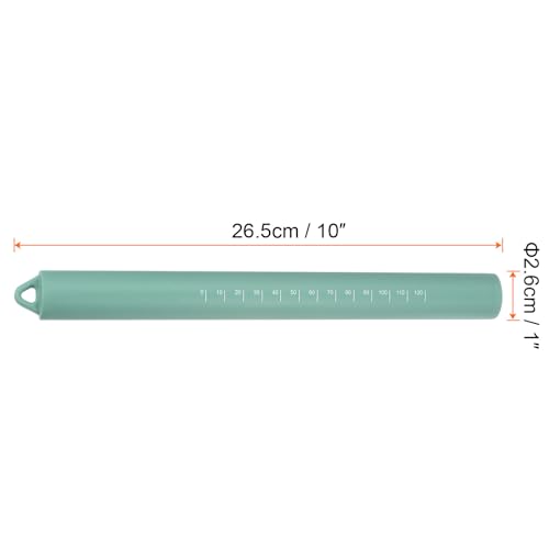 Silicone Rolling Pin 10" Silicone Surface Non (Green)