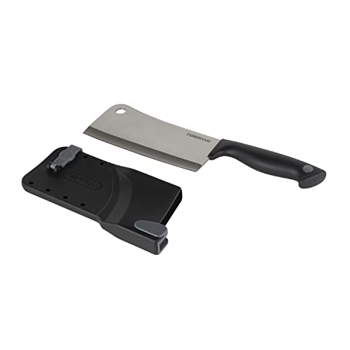 Edgekeeper 6 Inch Cleaver Knife with Self (Black/Gray / 6" / Cleaver)