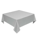 Faux Linen Square Tablecloth for Dining Room (Cool Grey / 52" x 52" (Square))