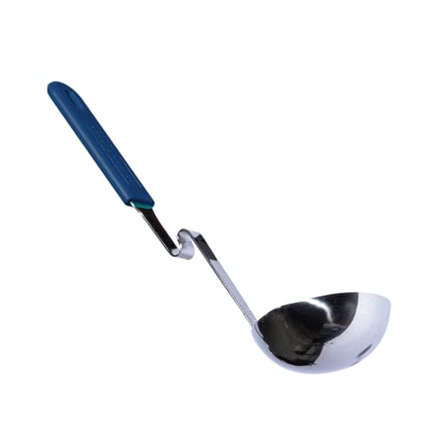 Soup Ladle Stainless Steel with Patented Pot Hook (Blueberry / Ladle 1-Pack)