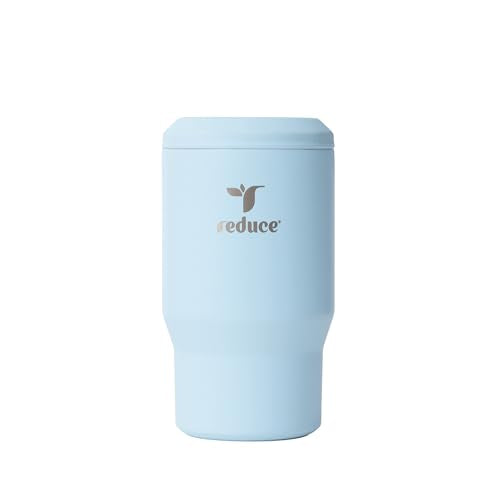 4-in-1 Drink Cooler - Versatile Can & Bottle Holder with Vacuum Insulation - Keeps Drinks Cold Up to 4 Hours - Includes Bottle Opener - Fits Cupholders & Dishwasher Safe - 14oz - Cloud Blue (Cloud Blue / Single)