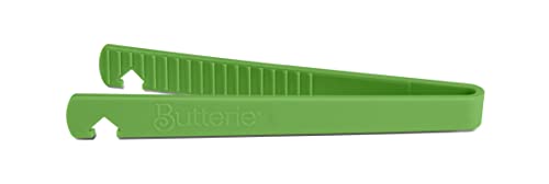 Toaster Tongs With Oven Rack Hook (Green)