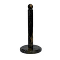 Handmade Black and Gold Marble Paper Towel Holder (Dark Marble)