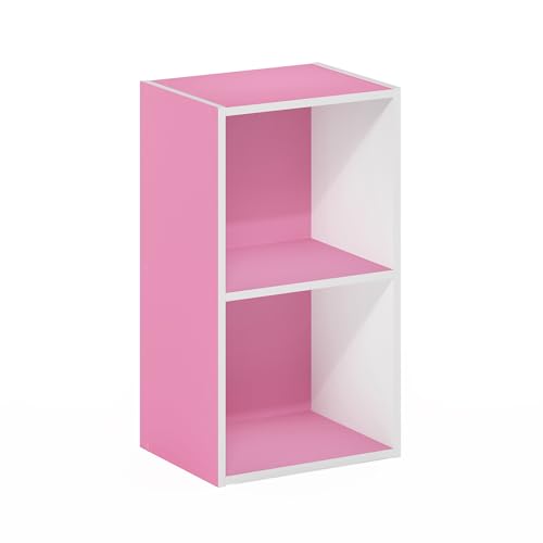 PASIR Book Shelf (White/Pink / 2-Cube)