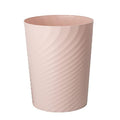 Plastic Small Bathroom Trash Can Wastebasket Garbage Can (Pink / 1.8 Gallon/1 Pack)