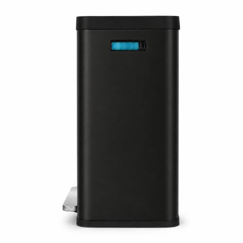 19 Gallon Kitchen Trash Can with Dual Compartments (Black / 19 Gallon)