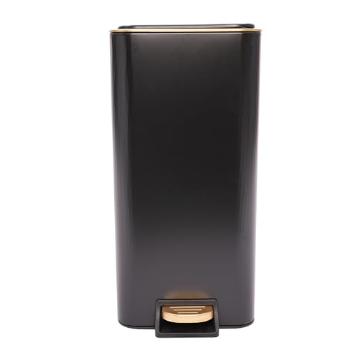 12L 3.17 Gallon Step Trash Can (Black)