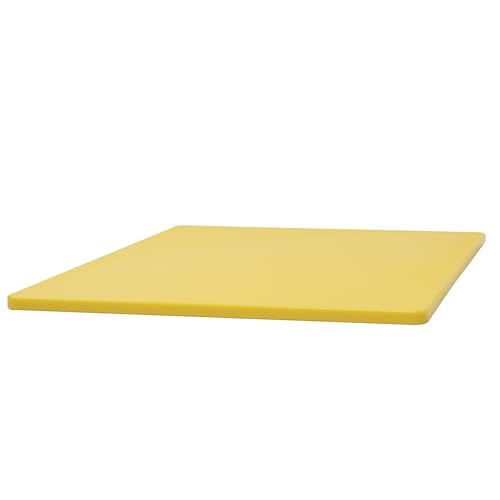 Heavy Duty Plastic Cutting Board (Yellow / 20"L x 15"W)