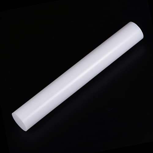 Acrylic Clay Roller 7.28 Inch x 1 Inch Solid Non (White / 7.28 Inch x 1 Inch)