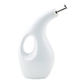 Ceramic EVOO Oil and Vinegar Dispenser Bottle (White / 24 Ounces)