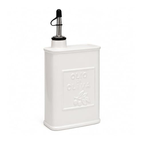 White Ceramic Oil Bottle