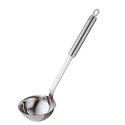 Stainless Steel Ladle with Pouring Rim (Pouring / 5.4-Ounce (Round Handle))