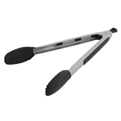 Pro Silicone Head Locking Kitchen Tongs 12 Inch