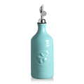 Sweejar 16 Oz Ceramic Olive Oil Dispenser Bottle (Turquoise / 16 Oz(Silver Spout))